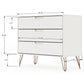 Rockefeller Dresser - Set of 2 in White By Manhattan Comfort | Dressers | Modishstore - 3