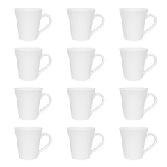 Oxford Coup 12 Mugs (11.16 oz.)  in White By Manhattan Comfort