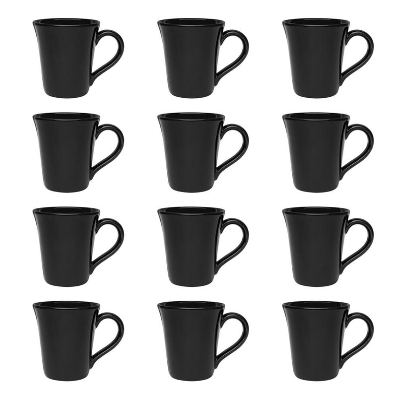 Oxford Coup 12 Mugs (11.16 oz.)  in White By Manhattan Comfort | Dinnerware | Modishstore - 6
