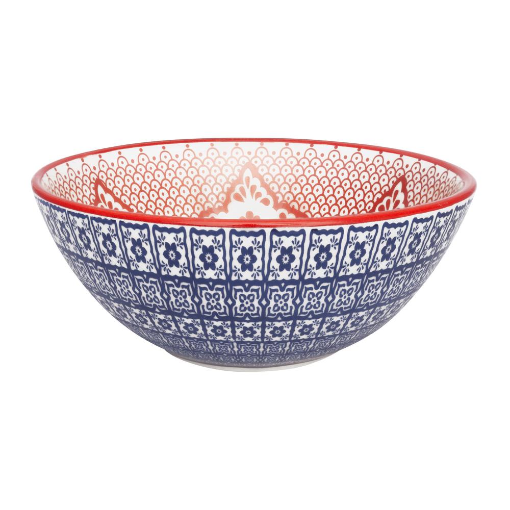 Daily Full Bowl 12 Large Dinner 20.29 oz. Soup Bowls  in Red and Blue By Manhattan Comfort | Dinnerware | Modishstore - 4