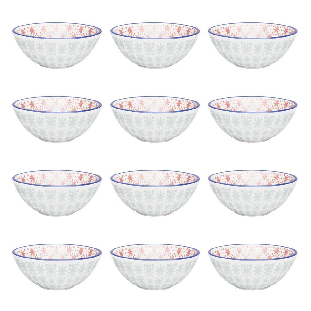 Daily Full Bowl 12 Large Dinner 20.29 oz. Soup Bowls  in Red and Blue By Manhattan Comfort | Dinnerware | Modishstore - 11