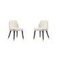 Estelle Dining Chair in Cream and Black (Set of 2) By Manhattan Comfort | Dining Chairs | Modishstore