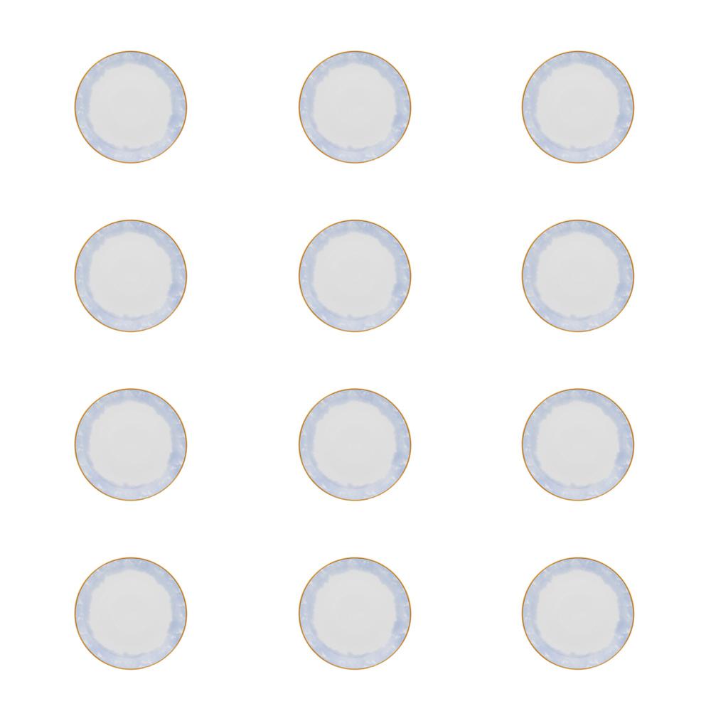 Oxford Coup 12 Medium 8.46" Salad Plates  in White By Manhattan Comfort | Dinnerware | Modishstore - 4