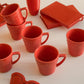 Daily Mendi 12 Mugs (12.17 oz.) in Maroon Red By Manhattan Comfort | Dinnerware | Modishstore - 7