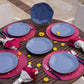 Oxford RYO 12 Medium 8.46" Salad Plates  in Blue By Manhattan Comfort | Dinnerware | Modishstore - 2
