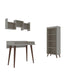Hampton 3- Piece Home Basic Office Set in White By Manhattan Comfort | Desks | Modishstore - 6