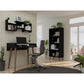 Hampton 3- Piece Home Basic Office Set in White By Manhattan Comfort | Desks | Modishstore - 12