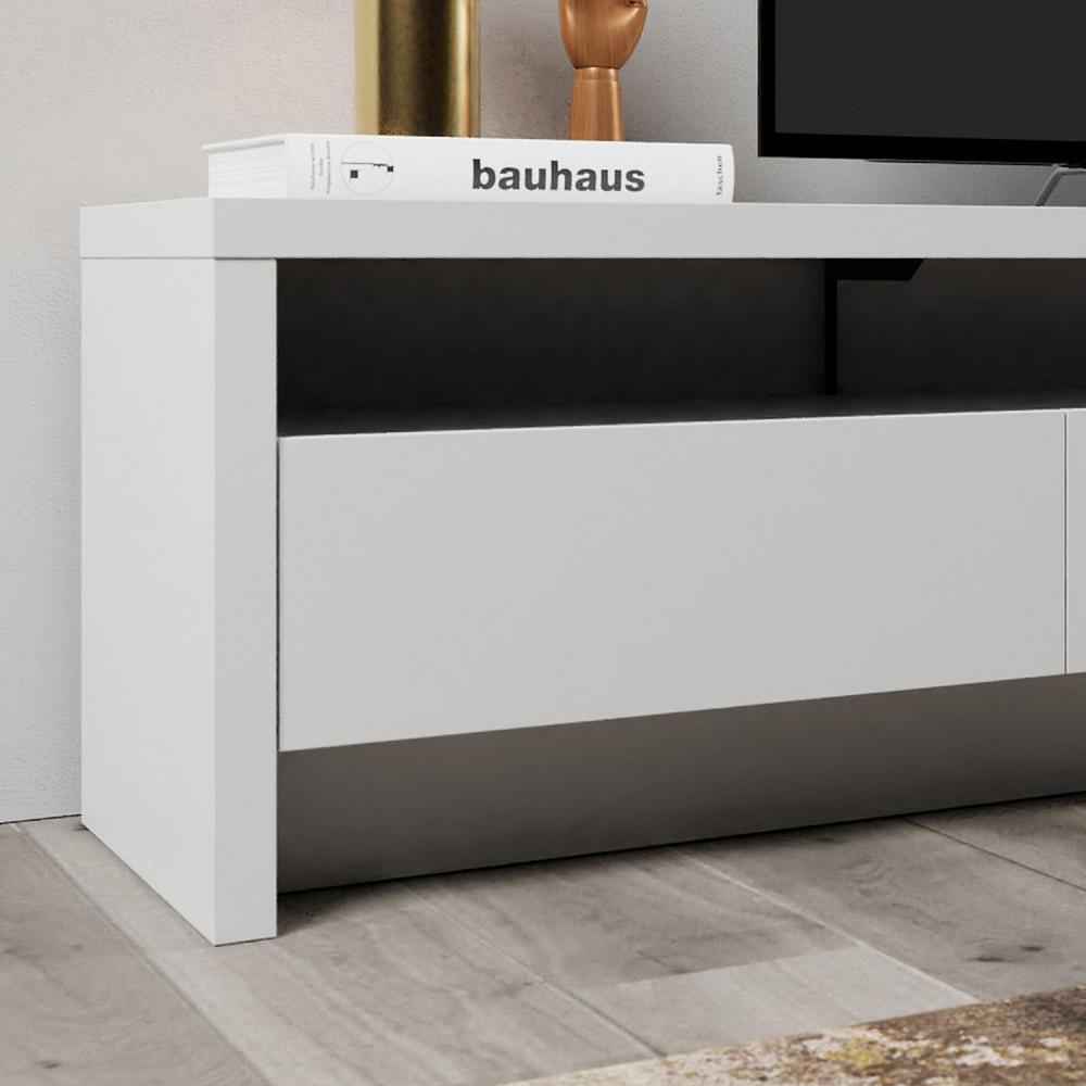 Sylvan 70.86" TV Stand with 3-Drawers in Off White and Cinnamon By Manhattan Comfort | TV Stands | Modishstore - 15
