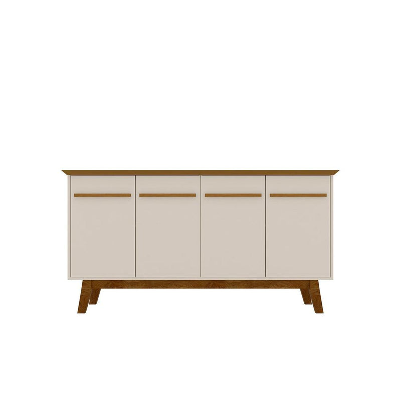 Yonkers 62.99" Sideboard in Off White and Cinnamon By Manhattan Comfort | Sideboards | Modishstore - 2