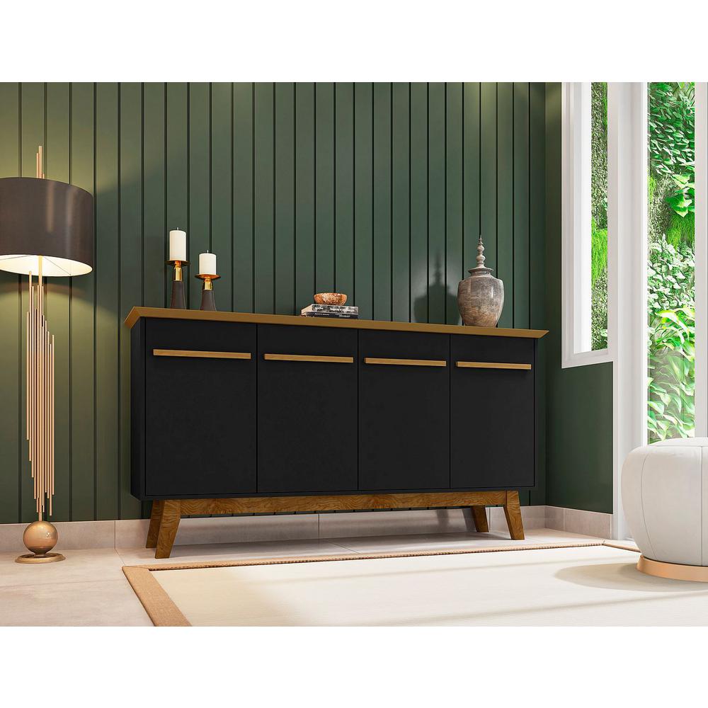 Yonkers 62.99" Sideboard in Off White and Cinnamon By Manhattan Comfort | Sideboards | Modishstore - 10