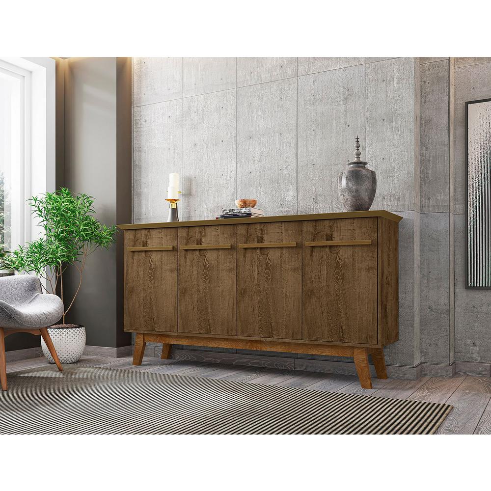 Yonkers 62.99" Sideboard in Off White and Cinnamon By Manhattan Comfort | Sideboards | Modishstore - 12
