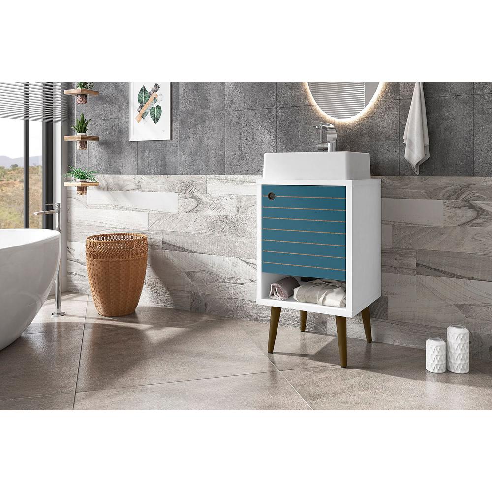 Liberty 17.71" Bathroom Vanity Sink in White By Manhattan Comfort | Bathroom Accessories | Modishstore - 20