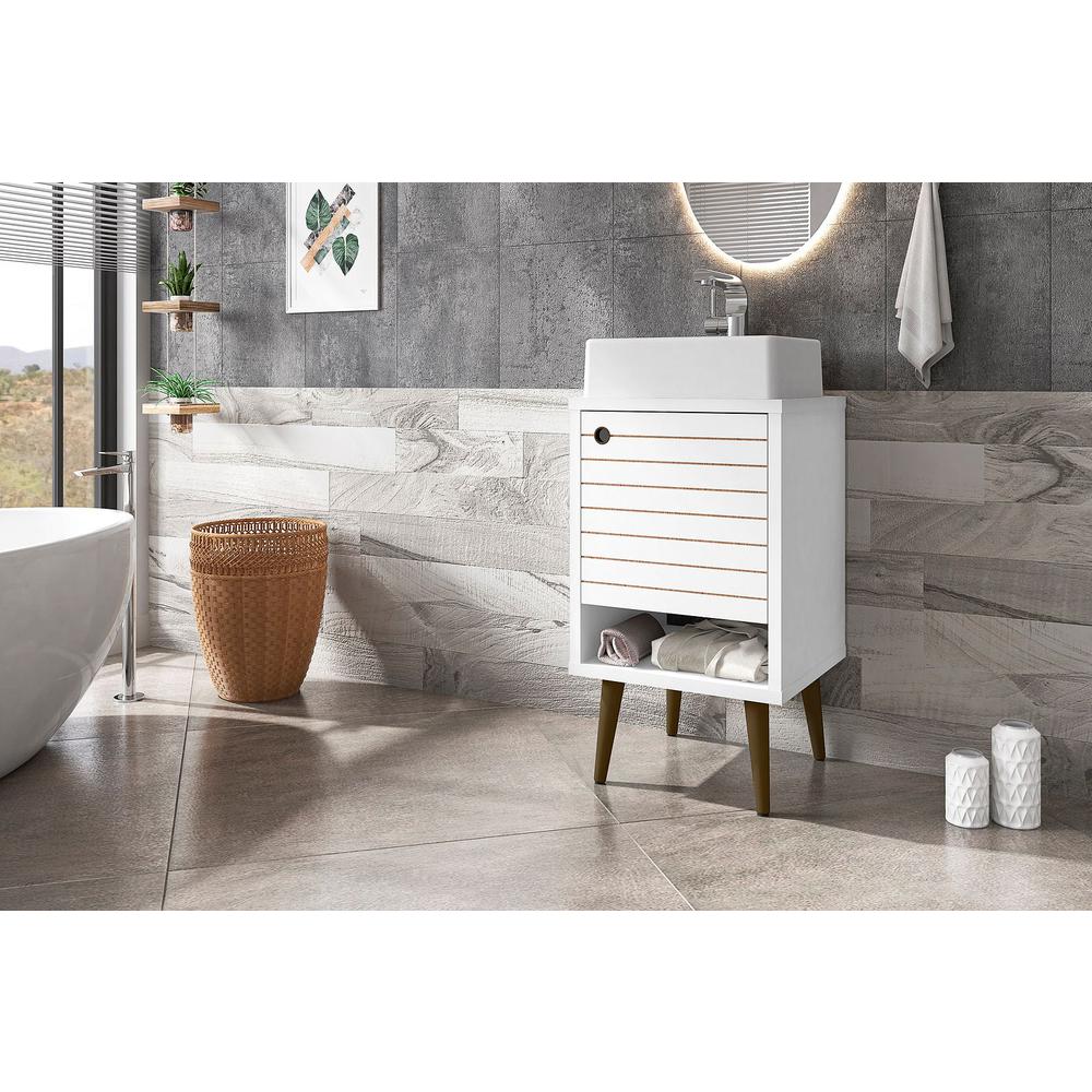 Liberty 17.71" Bathroom Vanity Sink in White By Manhattan Comfort | Bathroom Accessories | Modishstore - 5