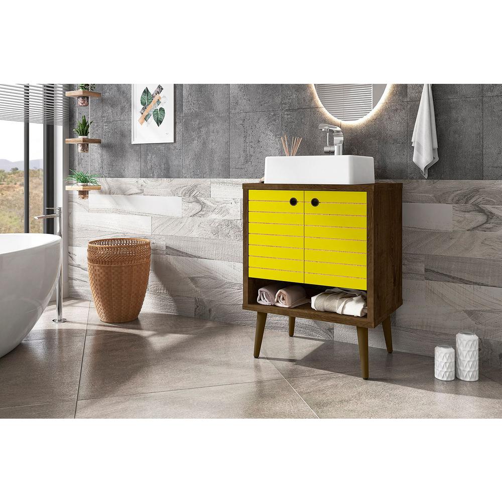 Liberty 23.62" Bathroom Vanity Sink in Rustic Brown By Manhattan Comfort | Bathroom Accessories | Modishstore - 15