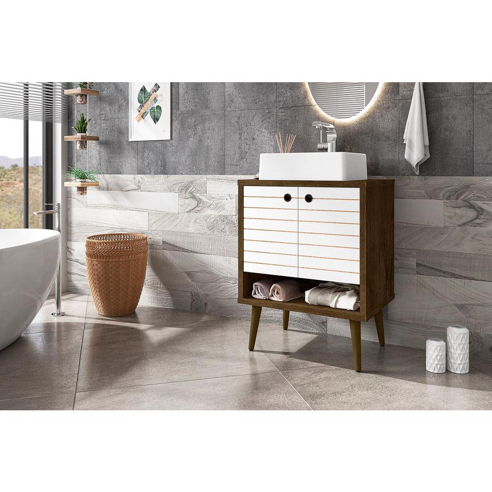 Liberty 23.62" Bathroom Vanity Sink in Rustic Brown By Manhattan Comfort | Bathroom Accessories | Modishstore - 10