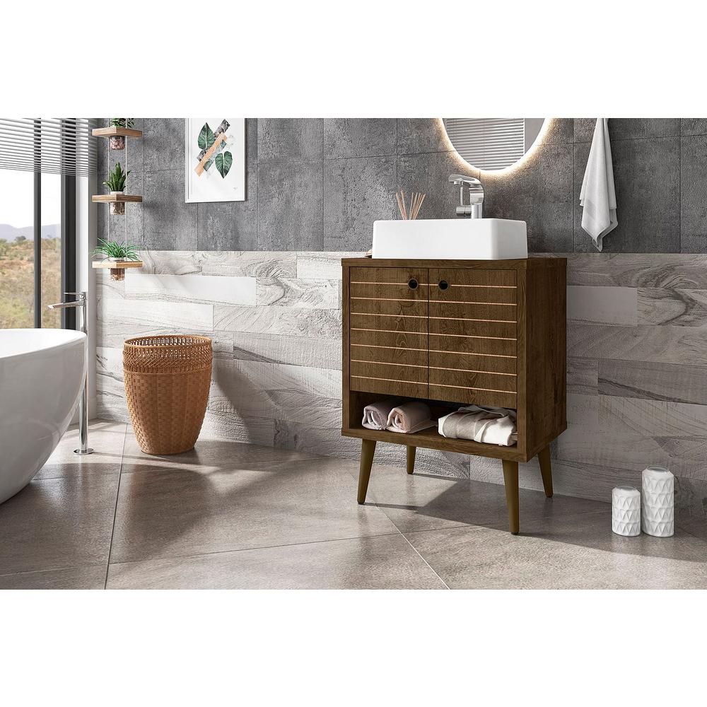 Liberty 23.62" Bathroom Vanity Sink in Rustic Brown By Manhattan Comfort | Bathroom Accessories | Modishstore - 5