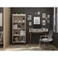Hampton 2- Piece Home Basic Office Set in White By Manhattan Comfort | Desks | Modishstore - 7