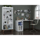 Hampton 2- Piece Home Extra Storage Office Set in White By Manhattan Comfort | Desks | Modishstore - 2