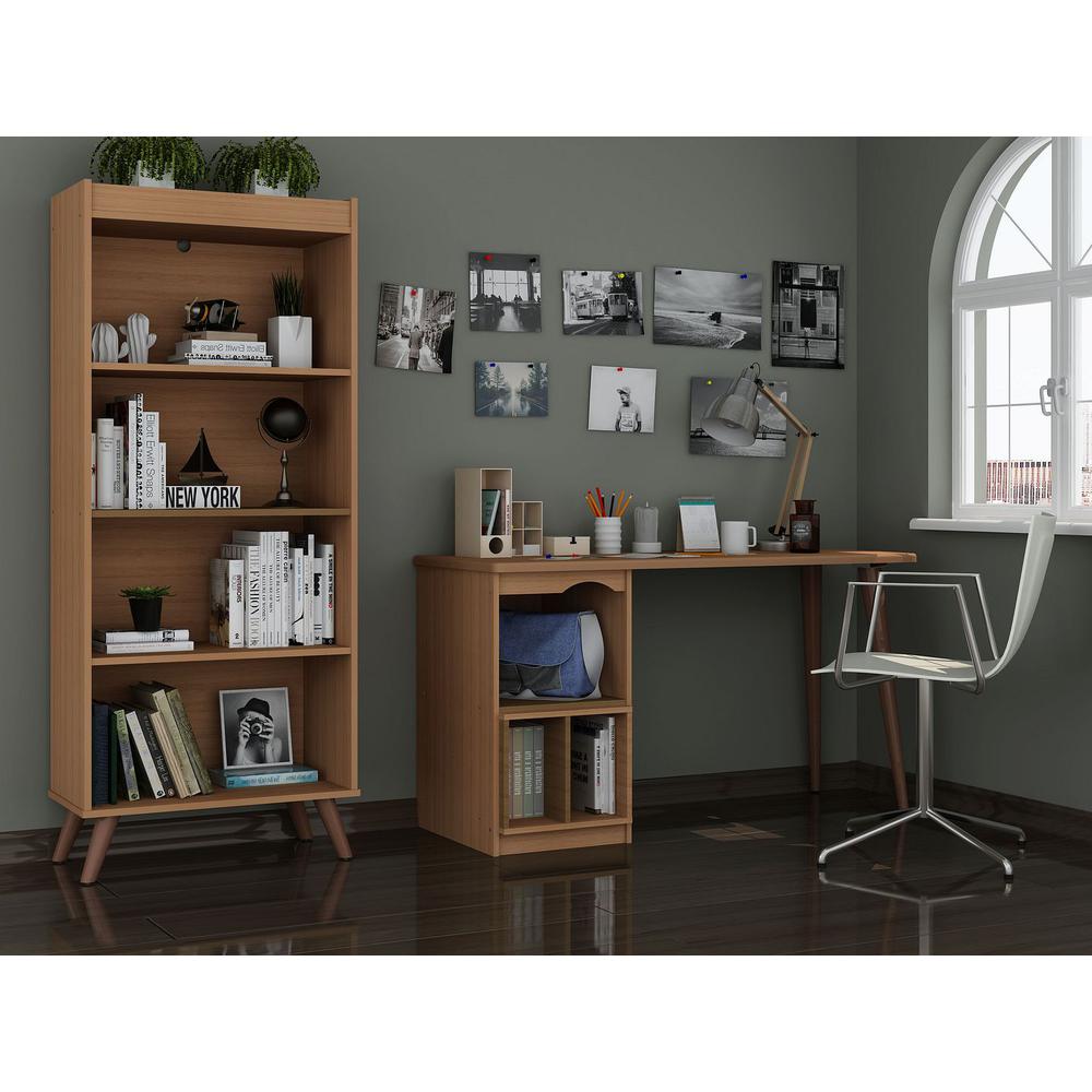 Hampton 2- Piece Home Extra Storage Office Set in White By Manhattan Comfort | Desks | Modishstore - 17