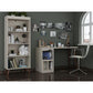 Hampton 2- Piece Home Extra Storage Office Set in White By Manhattan Comfort | Desks | Modishstore - 7