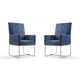 Element Dining Armchair in Blue (Set of 2) By Manhattan Comfort | Dining Chairs | Modishstore