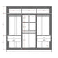 Eldridge 4-Drawer He/She Freestanding Armoire in Maple Cream Brown By Manhattan Comfort | Armoires & Wardrobes | Modishstore - 3