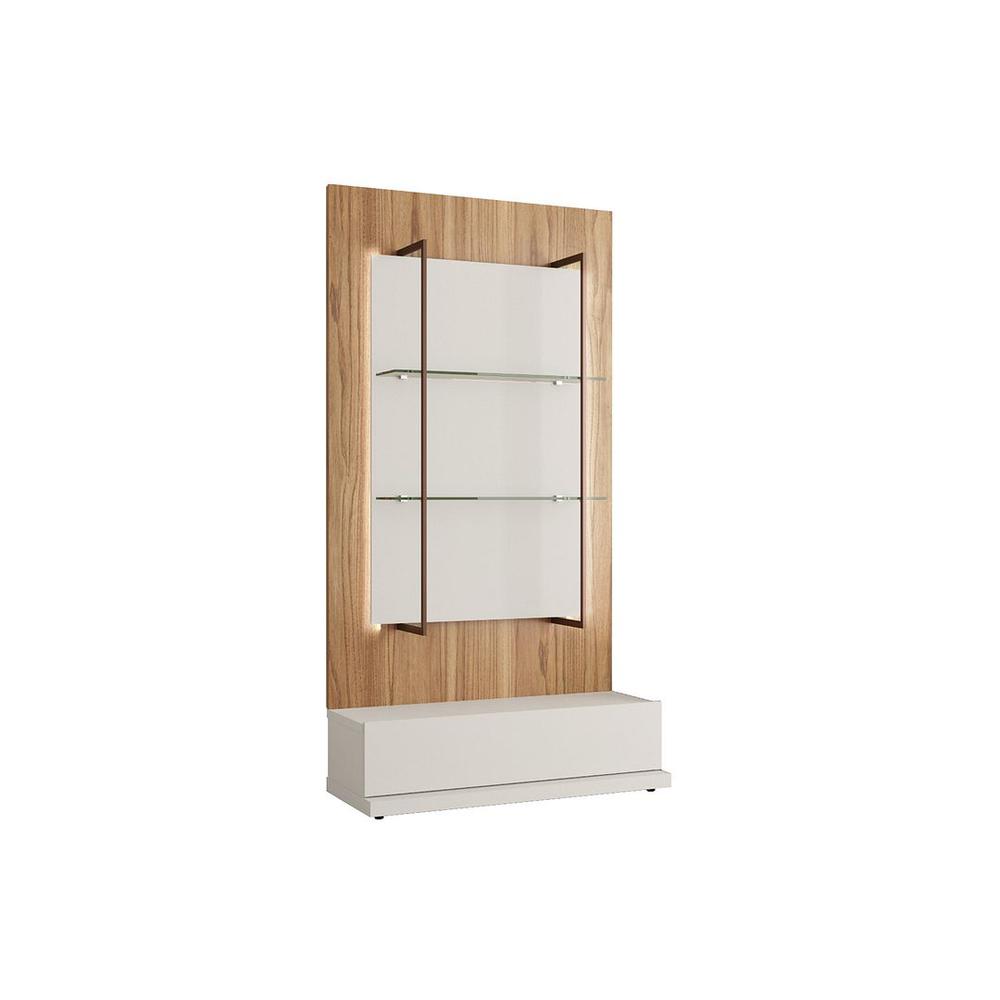 Beaumont Wall Décor Shelves in Off White and Cinnamon Light Brown By Manhattan Comfort | Wall Shelf | Modishstore - 4