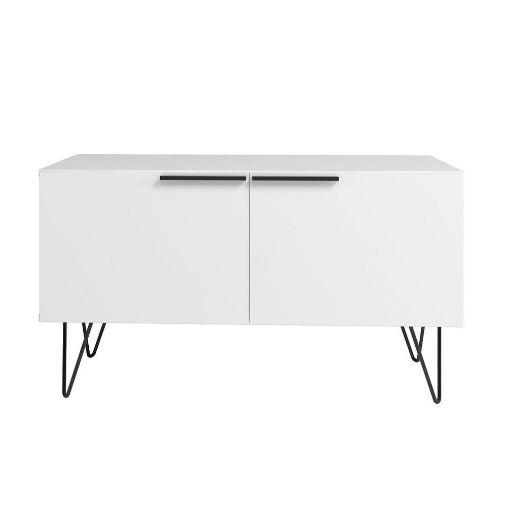 Beekman 35.43 Accent Cabinet with 2 Shelves in White By Manhattan Comfort | Cabinets | Modishstore - 5