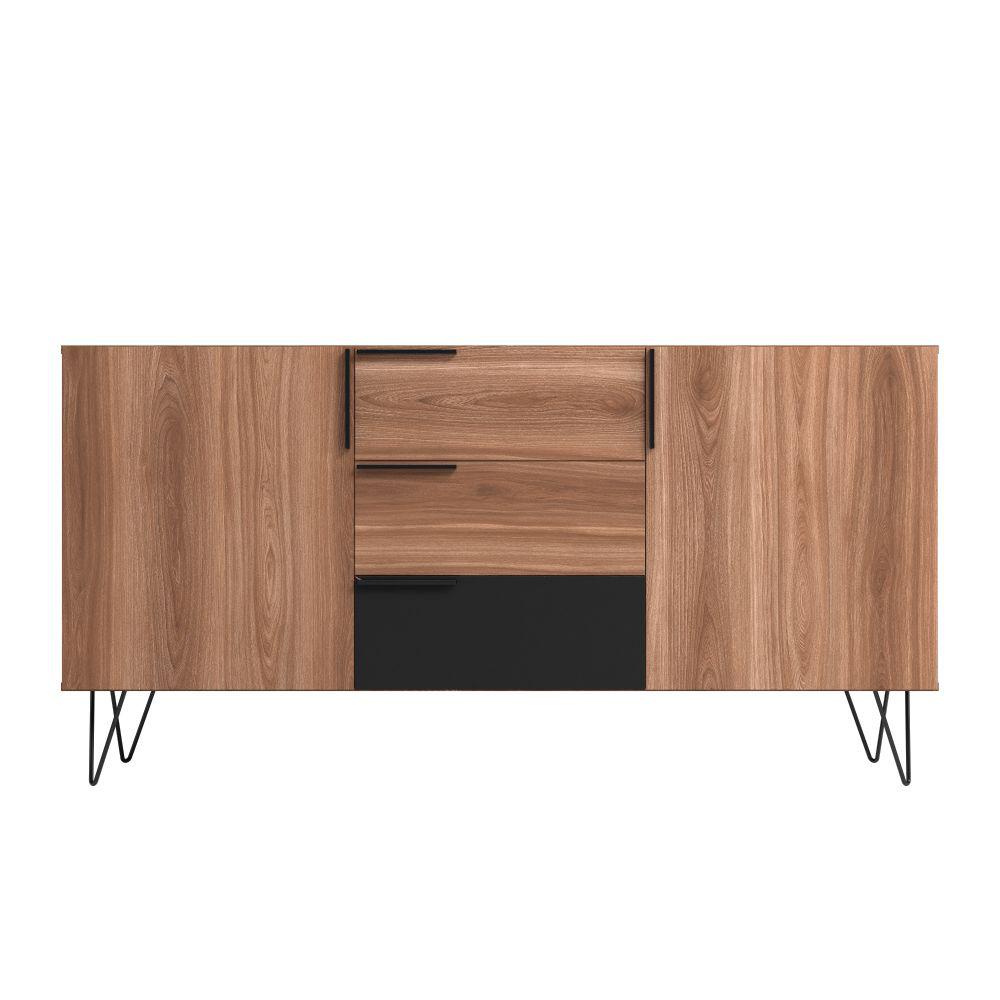 Beekman 62.99 Sideboard with 4 Shelves in White By Manhattan Comfort | Sideboards | Modishstore - 15