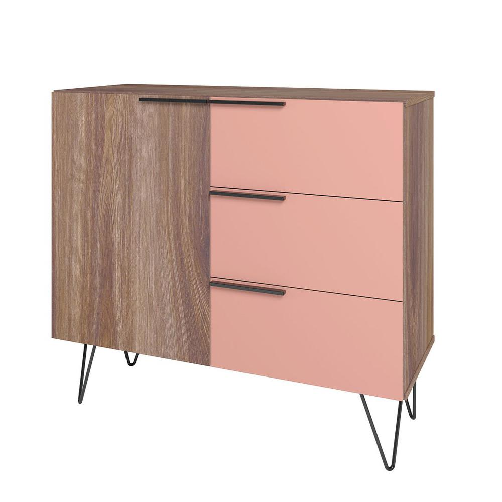 Beekman 35.43 Dresser with 2 Shelves in White By Manhattan Comfort | Dressers | Modishstore - 6