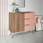 Beekman 35.43 Dresser with 2 Shelves in White By Manhattan Comfort | Dressers | Modishstore - 7