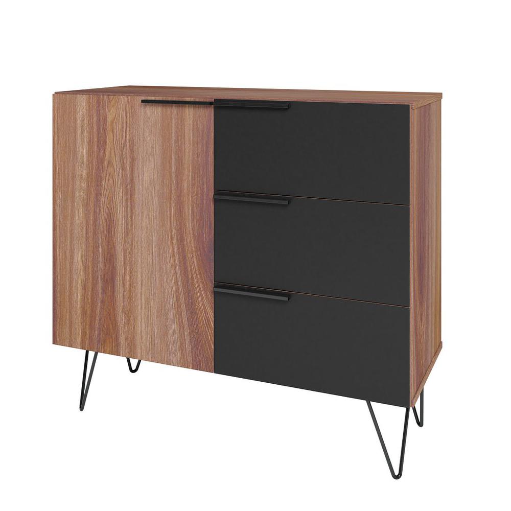 Beekman 35.43 Dresser with 2 Shelves in White By Manhattan Comfort | Dressers | Modishstore - 11