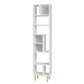 Essex 77.95 Bookcase with 10 Shelves in White and Zebra By Manhattan Comfort | Shelves & Shelving Units | Modishstore - 2