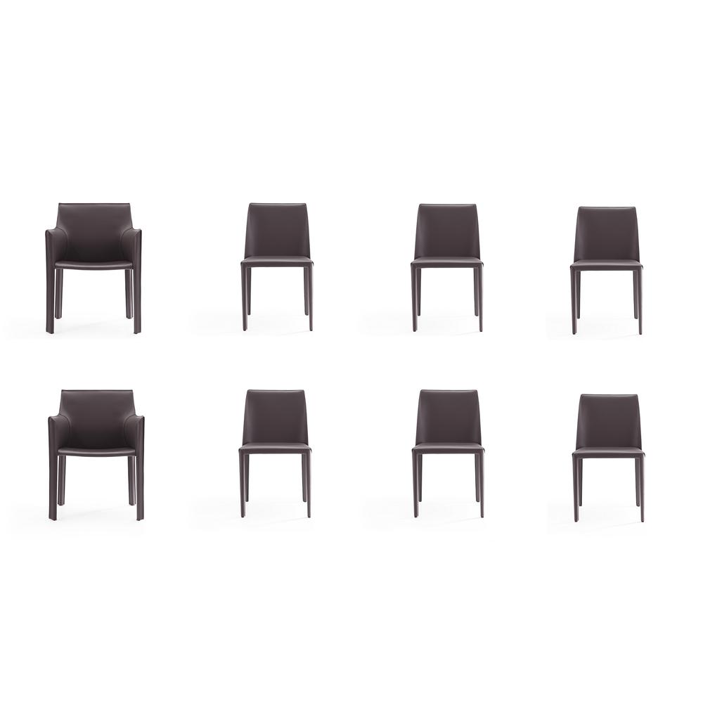 Paris 8-Piece Dining Chairs  in Coral By Manhattan Comfort | Dining Chairs | Modishstore - 11