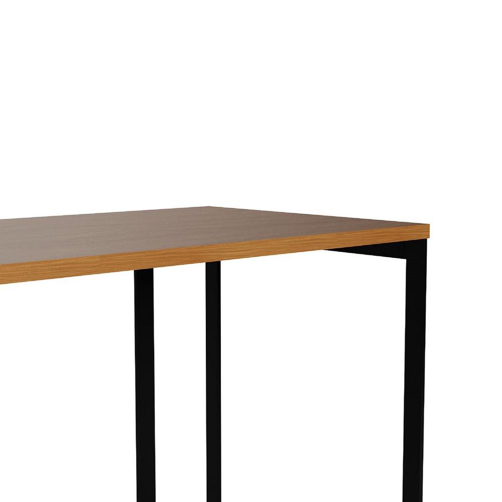 Lexington 53.15 Desk with Metal Base in Maple Cream By Manhattan Comfort | Desks | Modishstore - 4