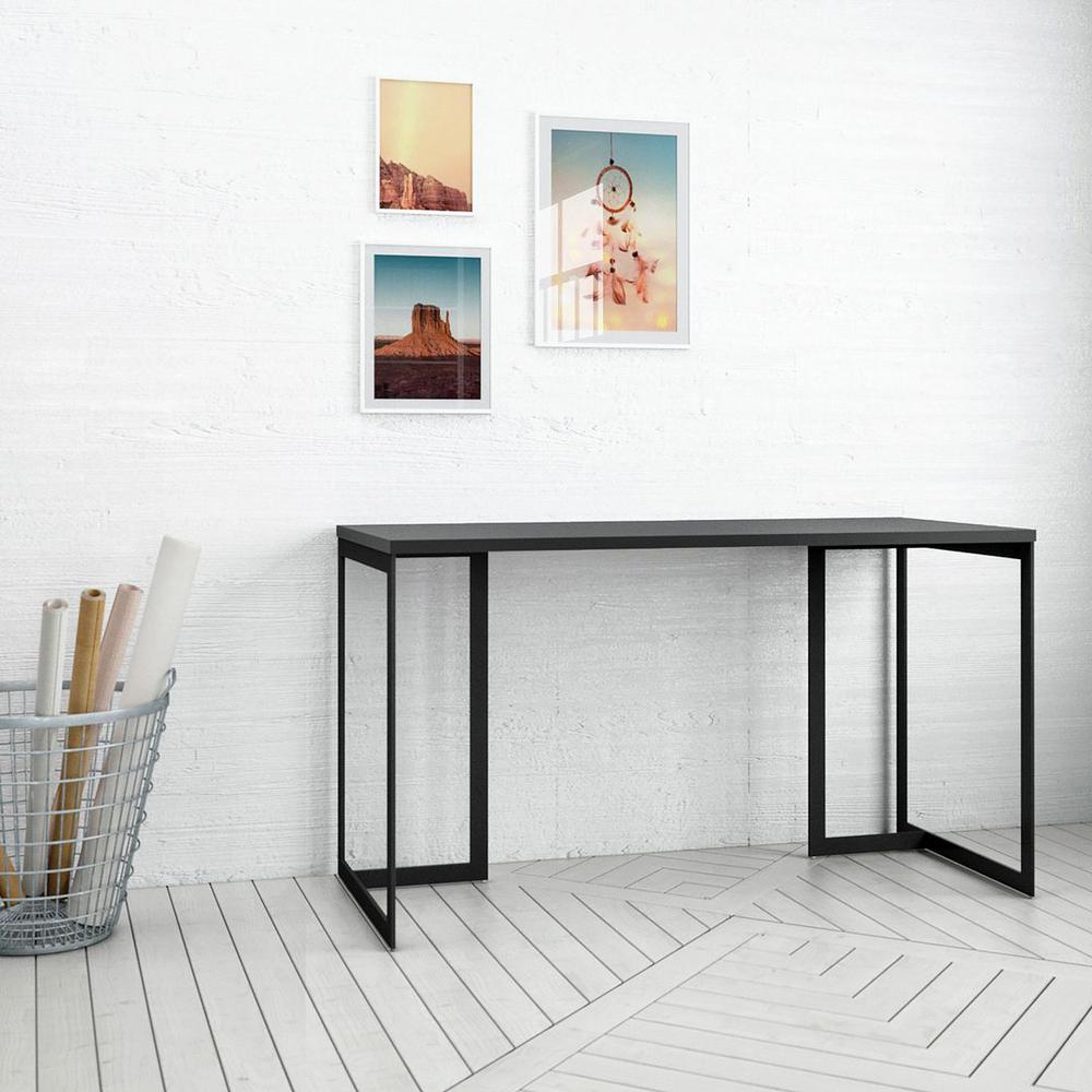 Lexington 53.15 Desk with Metal Base in Maple Cream By Manhattan Comfort | Desks | Modishstore - 7