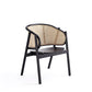 Versailles Armchair in Black and Natural Cane By Manhattan Comfort | Armchairs | Modishstore - 2