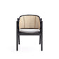 Versailles Armchair in Black and Natural Cane By Manhattan Comfort | Armchairs | Modishstore - 4