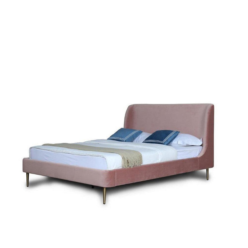 Heather Full-Size Bed in Blush By Manhattan Comfort | Beds | Modishstore