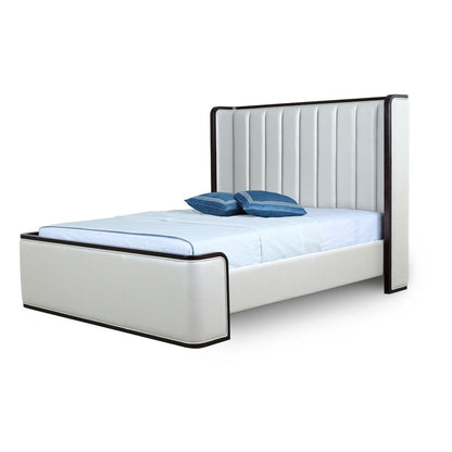 Kingdom Queen-Size Bed in Cream By Manhattan Comfort | Beds | Modishstore