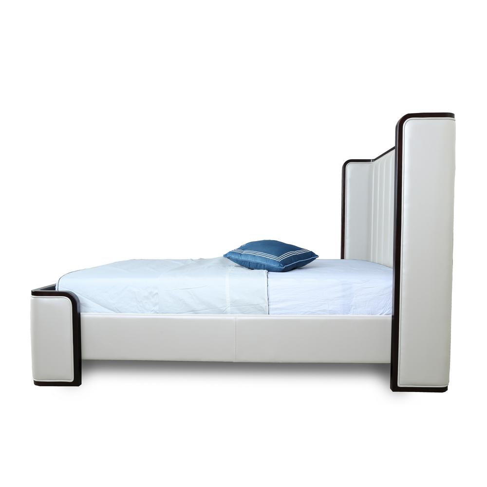 Kingdom Queen-Size Bed in Cream By Manhattan Comfort | Beds | Modishstore - 4