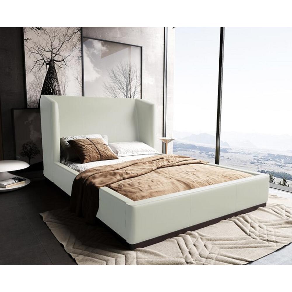 Lenyx Queen-Size Bed in Saddle By Manhattan Comfort | Beds | Modishstore - 7