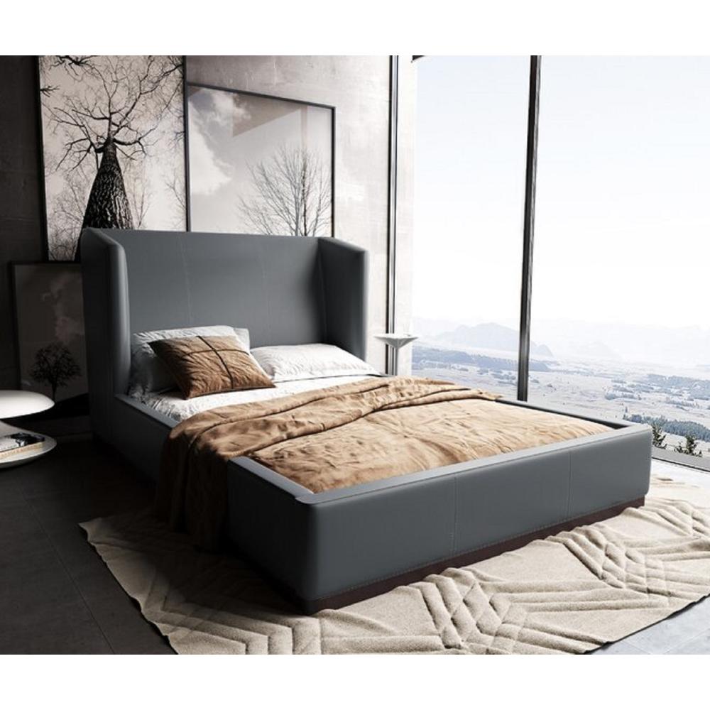 Lenyx Queen-Size Bed in Saddle By Manhattan Comfort | Beds | Modishstore - 12