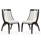 Danube Leatherette Dining Chair - Set of 2 in Pearl White By Manhattan Comfort | Dining Chairs | Modishstore - 2