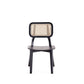 Versailles Square Dining Chair in Black and Natural Cane - Set of 2 By Manhattan Comfort | Dining Chairs | Modishstore - 4