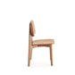 Versailles Square Dining Chair in Black and Natural Cane - Set of 2 By Manhattan Comfort | Dining Chairs | Modishstore - 10
