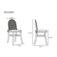 Paragon Dining Chair 1.0 with Grey Cushions in Black and Cane - Set of 2 By Manhattan Comfort | Dining Chairs | Modishstore - 3