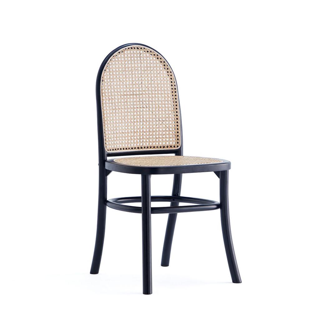 Paragon Dining Chair 2.0 in Black and Cane - Set of 2 By Manhattan Comfort | Dining Chairs | Modishstore - 5