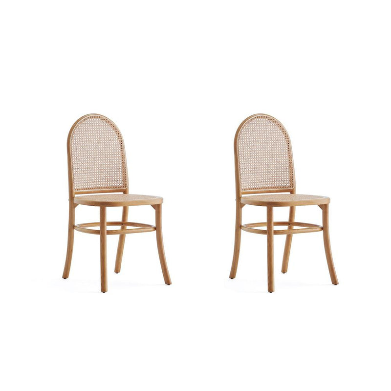 Paragon Dining Chair 2.0 in Black and Cane - Set of 2 By Manhattan Comfort | Dining Chairs | Modishstore - 6