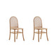 Paragon Dining Chair 2.0 in Black and Cane - Set of 2 By Manhattan Comfort | Dining Chairs | Modishstore - 6